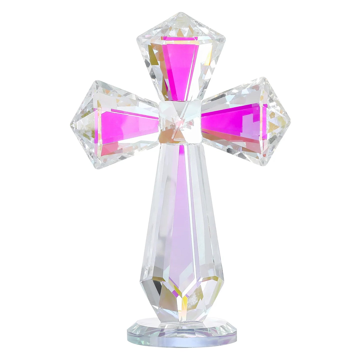 Clear Standing Cross Collectible