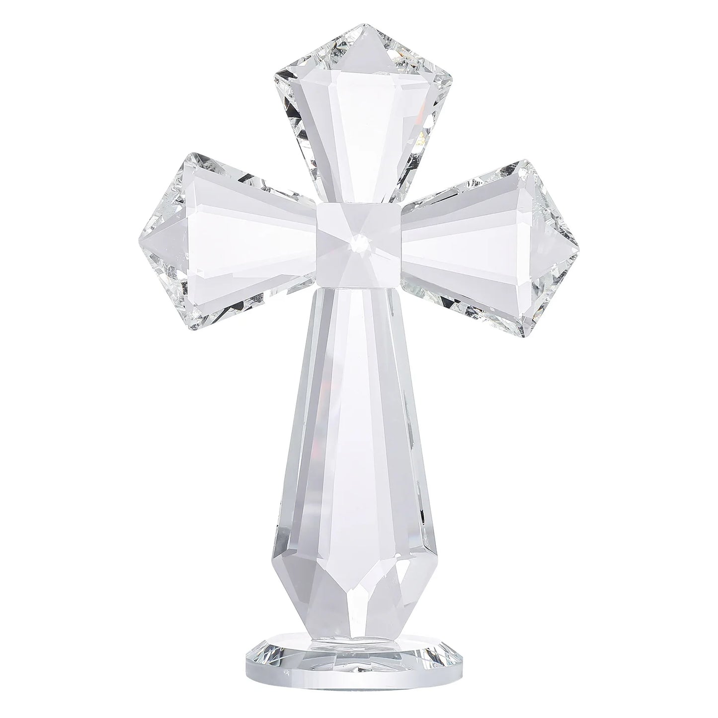 Clear Standing Cross Collectible