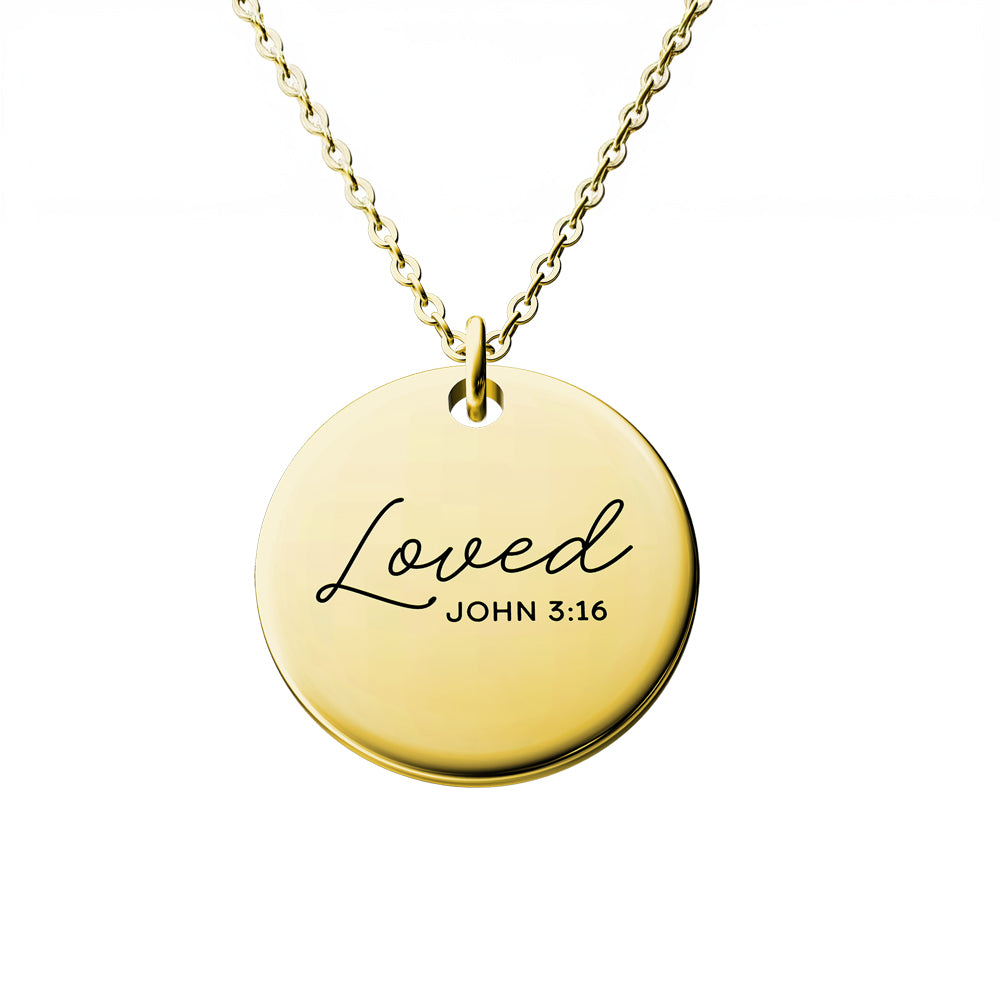 Loved - John 3:16 Necklace