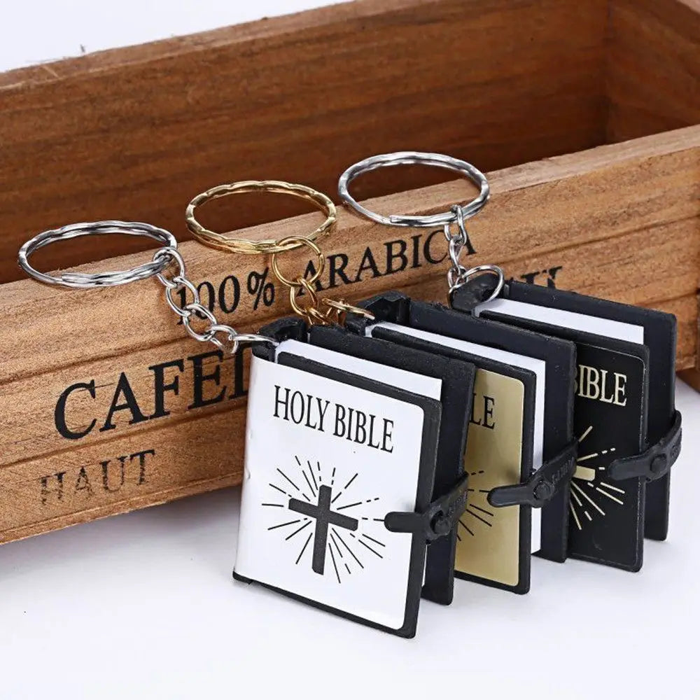 Mini English HOLY BIBLE Keychain